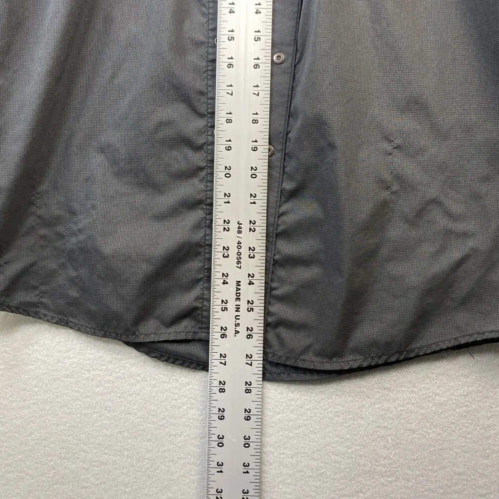 Kuhl Snap Close Shirt Womens Small Grey Short Sleeve Pockets Small Run In Fabric - Picture 5 of 12